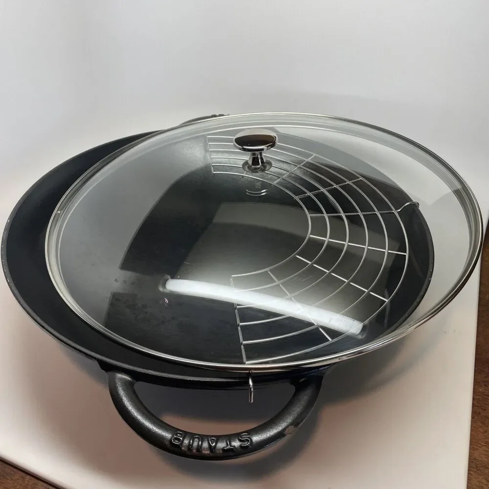 Staub Enameled Cast Iron Perfect Pan / Wok 12